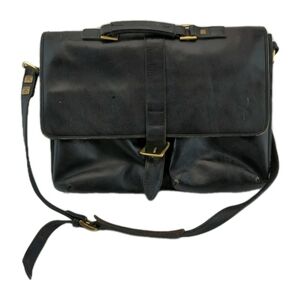 Hidesign Leather Briefcase Black 15x12 5